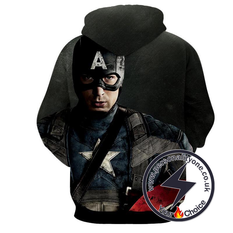 CAPTAIN AMERICA VINTAGE LOOK 3D Hoodies - CAPTAIN AMERICA 3D